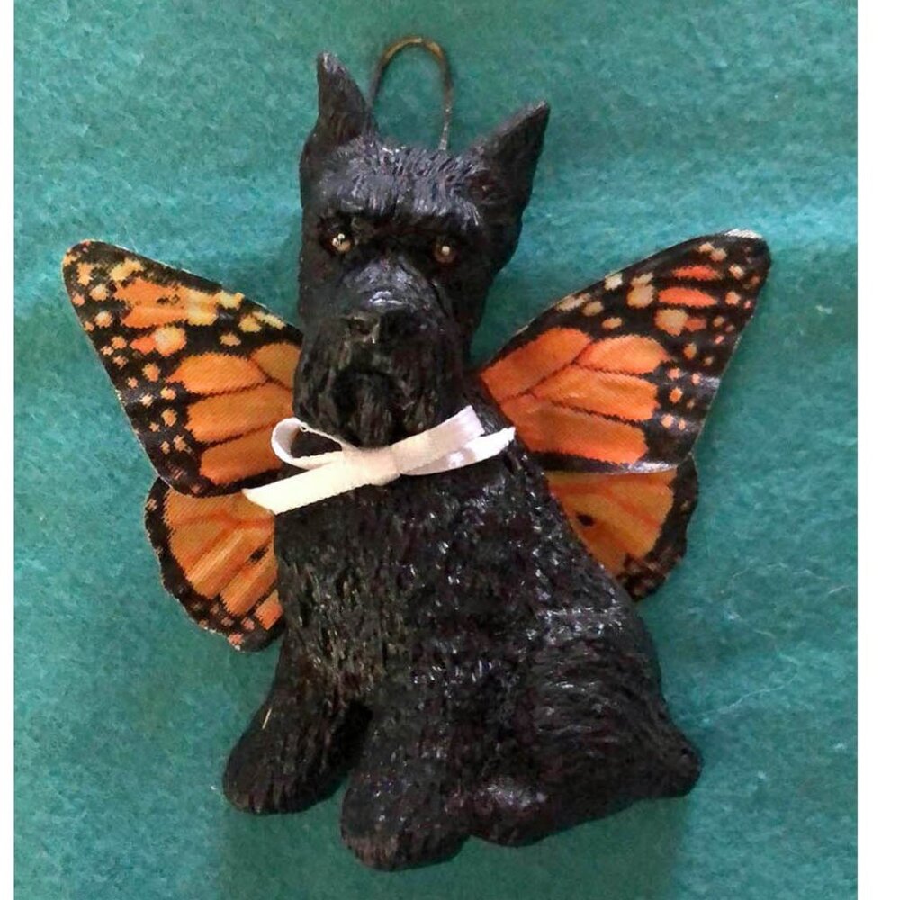Angel Schnauzer Dog Holiday Ornament